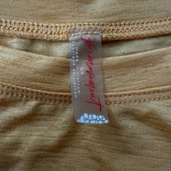Free People Movement Tempo Sport Mode Muscle Tee Sz Small Orange - Picture 3 of 5